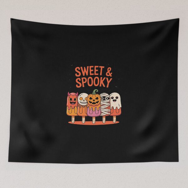 Item preview, Halloween Vibes Boo Ghost Ice Cream Sweet & A Spooky designed and sold by SyntaxClaw.