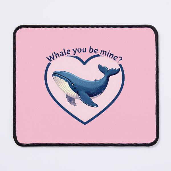Item preview, Whale You Be Mine Valentine designed and sold by AnimalAirtistry.