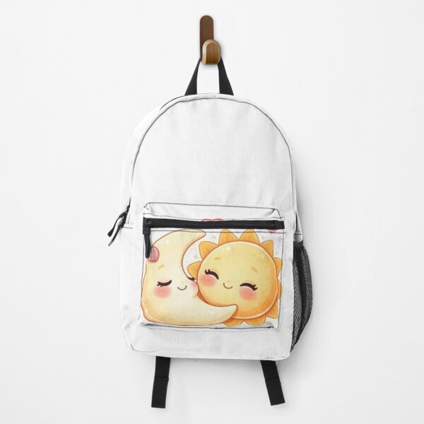 Item preview, Cute Sun and Moon Couple – Kawaii Cosmic Love Illustration designed and sold by MysticPurpleHue.