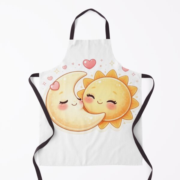 Item preview, Cute Sun and Moon Couple – Kawaii Cosmic Love Illustration designed and sold by MysticPurpleHue.