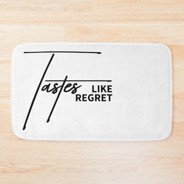 Item preview, Tastes Like Regret Sarcastic Funny Minimalist Food Quote Gift designed and sold by ReggieDior.