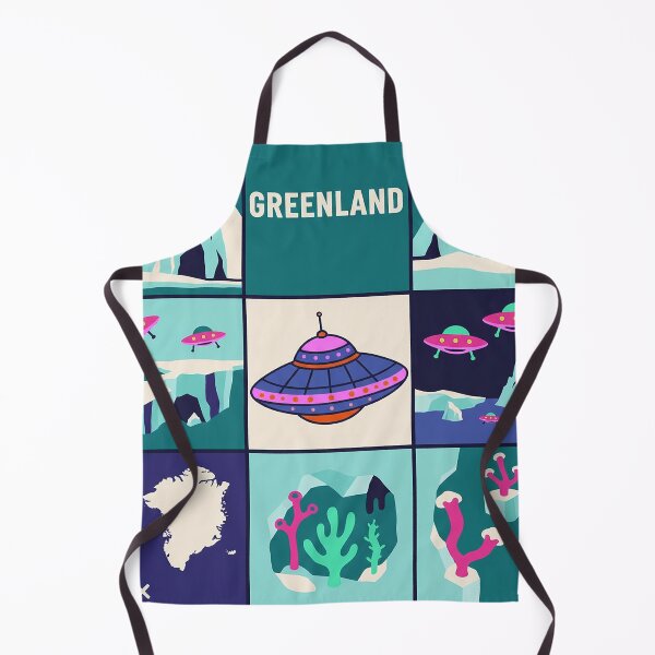 Item preview, Greenland Arctic Alien Base Secret Map Pop Art designed and sold by zzz888.