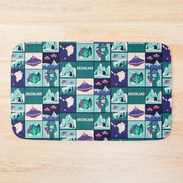 Item preview, Greenland Arctic Alien Base Secret Map Pop Art designed and sold by zzz888.