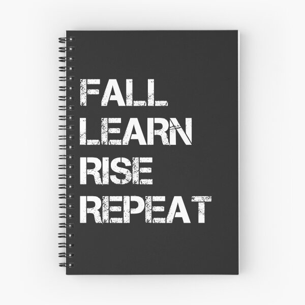 Item preview, Copy of Fall. Learn. Rise. Repeat. – Motivational Growth Quote (white text)  designed and sold by ThanosDemos.