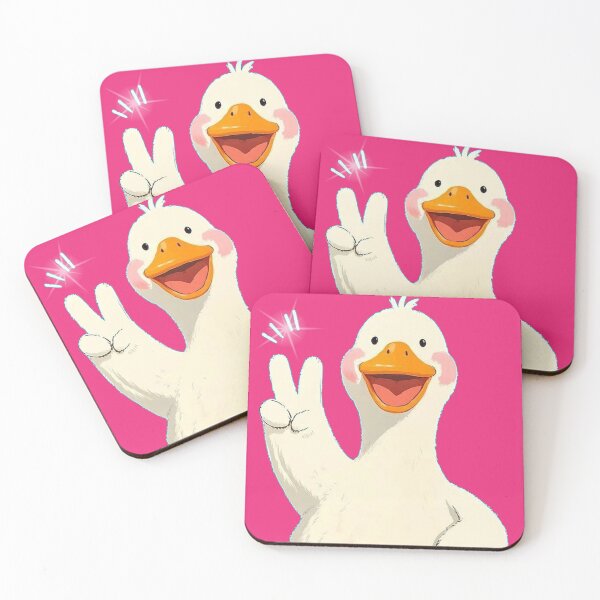 Artikelvorschau, Friedenszeichen-Ente – Niedliche, fröhliche Illustration entworfen und verkauft von Regal-Elegances.
