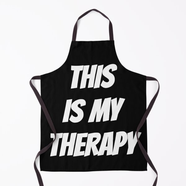 Item preview, This Is My Therapy – Minimalist Statement Design for Gym, Art, and Mental Health, White Text designed and sold by ThanosDemos.