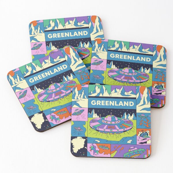 Item preview, Greenland Alien Base Retro Sci-Fi Pop Art designed and sold by zzz888.