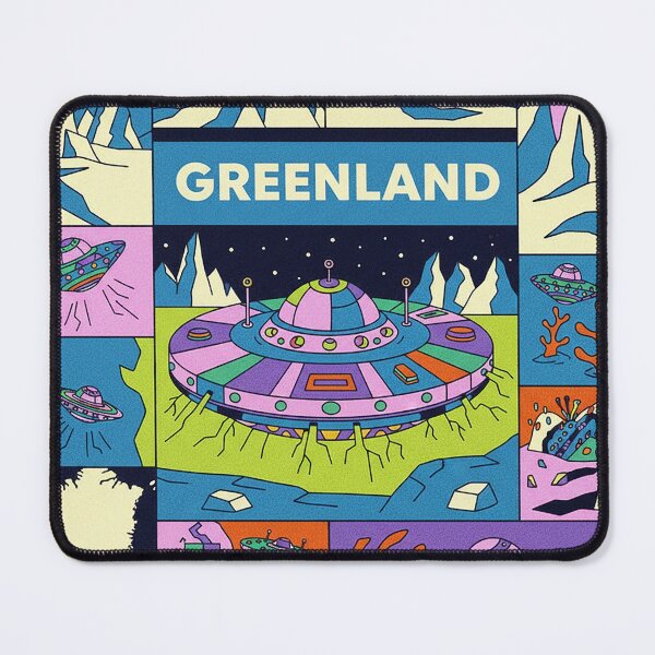 Item preview, Greenland Alien Base Retro Sci-Fi Pop Art designed and sold by zzz888.