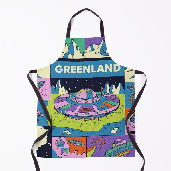 Item preview, Greenland Alien Base Retro Sci-Fi Pop Art designed and sold by zzz888.