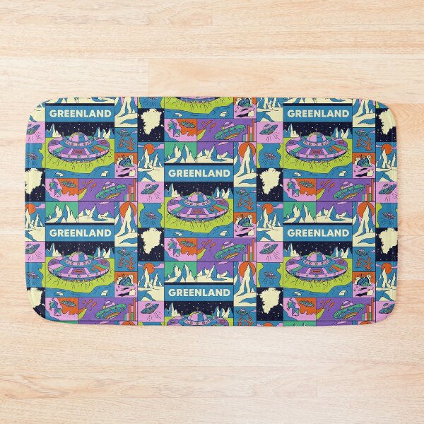 Item preview, Greenland Alien Base Retro Sci-Fi Pop Art designed and sold by zzz888.