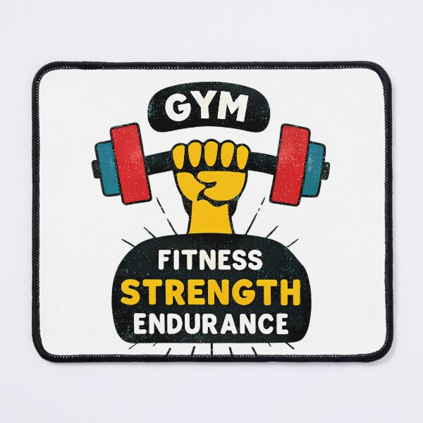 Item preview, Retro Fitness Badge Strength Endurance Gym Motivation designed and sold by ART ATTACK ZONE.