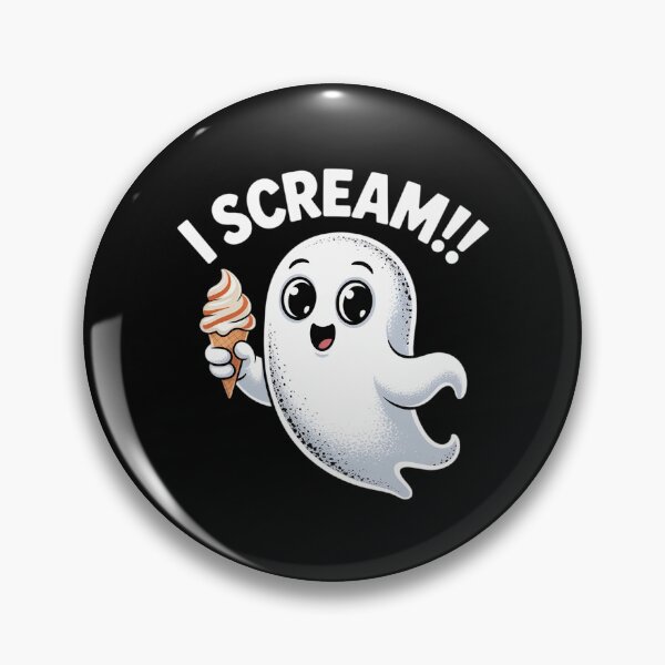 Item preview, I Scream Ghost Eating Ice Cream Costume Easy Halloween  designed and sold by MarkLeedsArt.