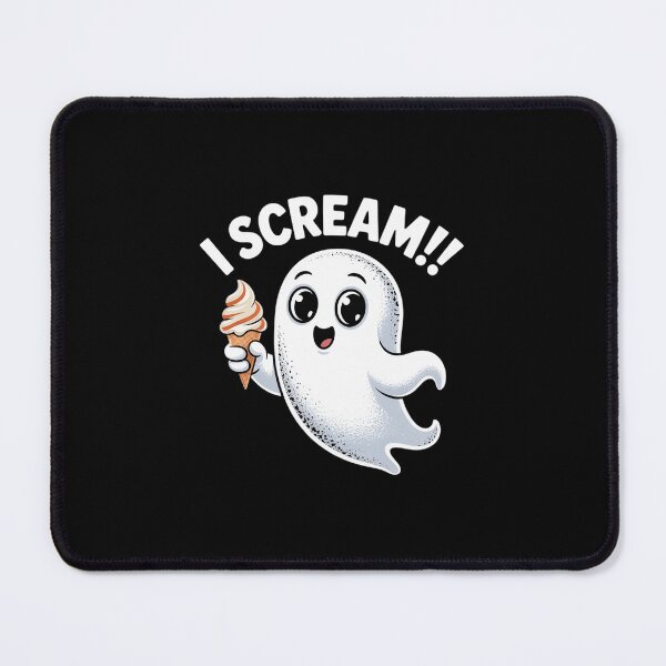 Item preview, I Scream Ghost Eating Ice Cream Costume Easy Halloween designed and sold by MarkLeedsArt.