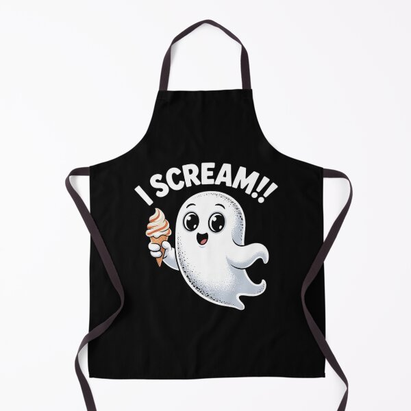 Item preview, I Scream Ghost Eating Ice Cream Costume Easy Halloween designed and sold by MarkLeedsArt.
