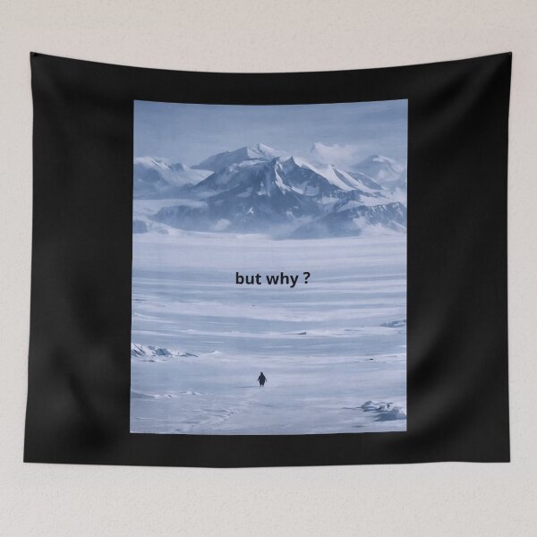 Item preview, Penguin But Why Meme Head Towards The Mountains Motivational T-Shirt designed and sold by stershopepie.