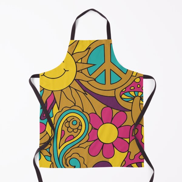 Item preview, Retro Summer of Love Psychedelic Sun & Mushroom Art designed and sold by Far Out Goods.