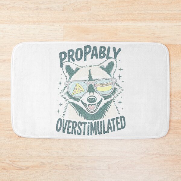 Item preview, Probably Overstimulated Raccoon Funny Meme Art designed and sold by MonkiFlipp.