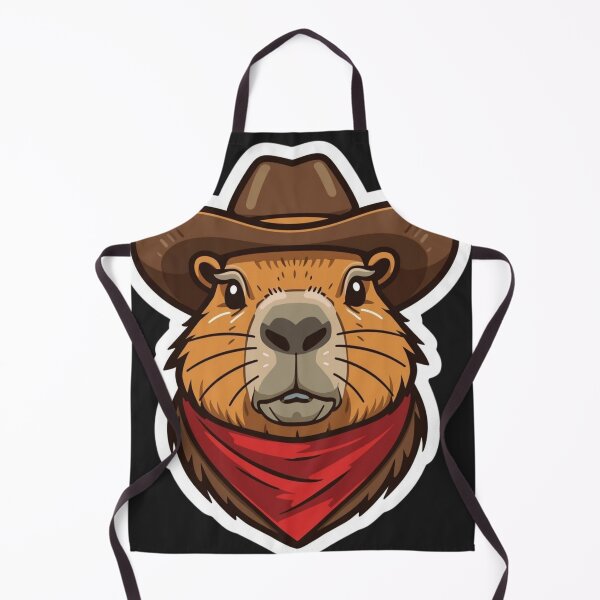 Item preview, Cute Cowboy Capybara Meowdy - Funny Western Animal designed and sold by The Silly Grumpy Society.