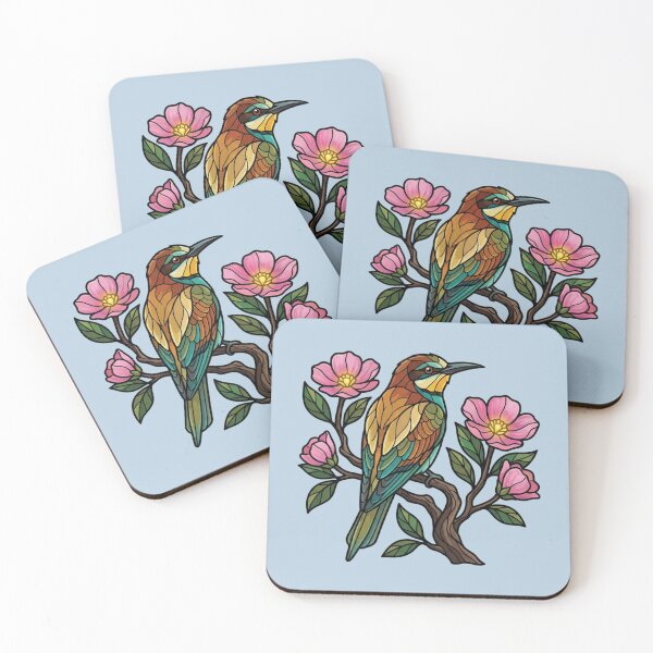Item preview, European Bee Eater Botanical Illustration Art designed and sold by BirdsnStuff.