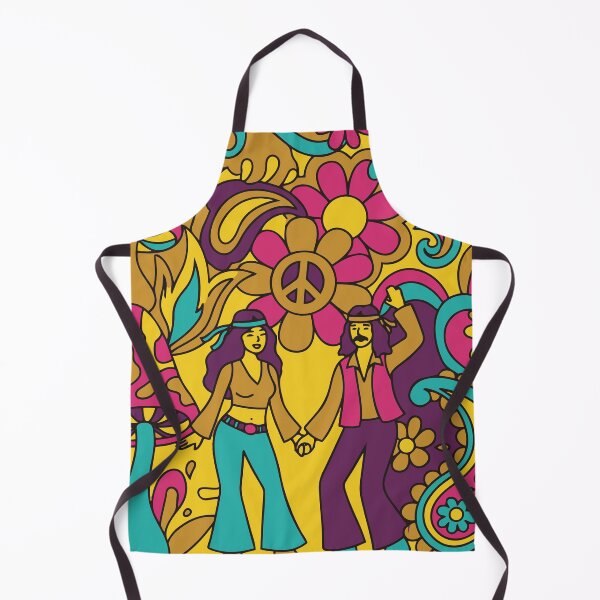 Item preview, Groovy 70s Festival Couple Psychedelic Hippie Art designed and sold by Far Out Goods.