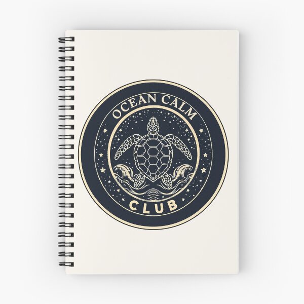 Item preview, Ocean Calm Club – Sea Turtle Nautical Badge Design designed and sold by twilightprints.