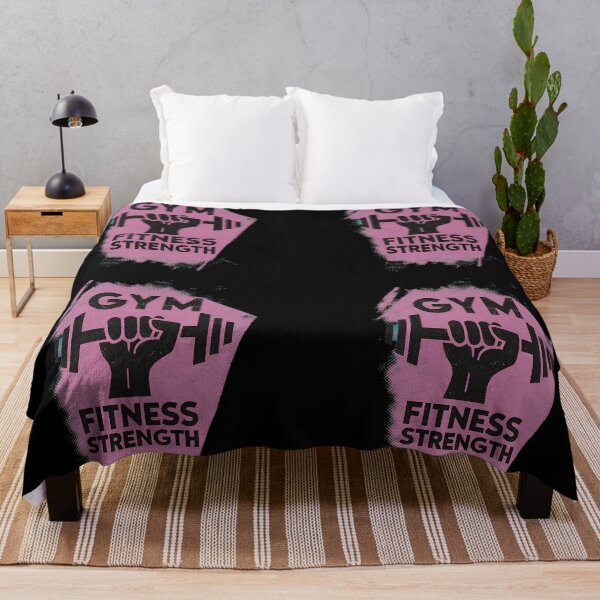 Item preview, Retro Pink Fitness Badge Strength Endurance Gym Motivation designed and sold by ART ATTACK ZONE.