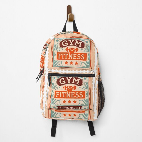 Item preview, Retro Orange Fitness Badge Strength Endurance Gym Motivation designed and sold by ART ATTACK ZONE.