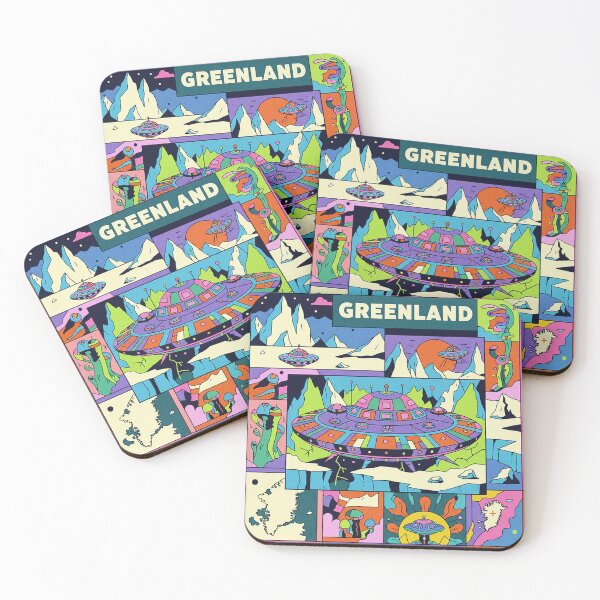 Item preview, Greenland Alien Base Retro Sci-Fi Comic Pop Art designed and sold by zzz888.