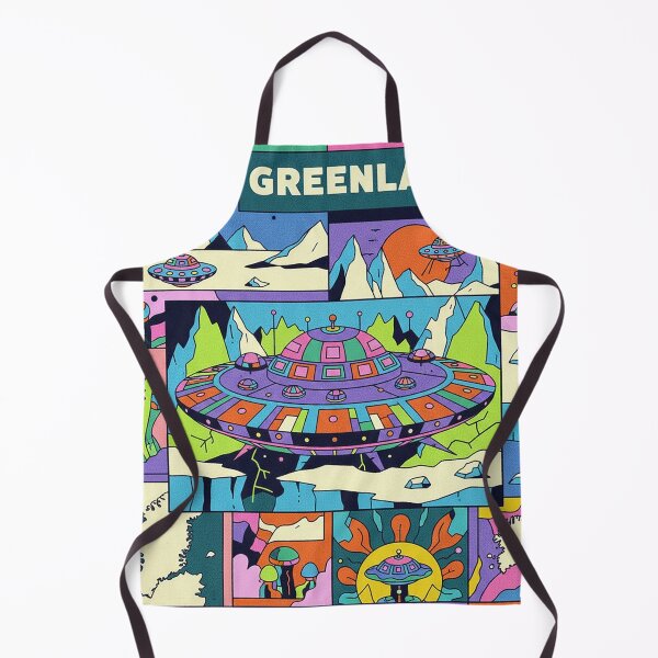 Item preview, Greenland Alien Base Retro Sci-Fi Comic Pop Art designed and sold by zzz888.
