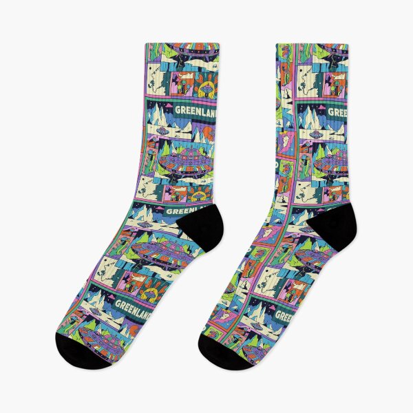 Item preview, Greenland Alien Base Retro Sci-Fi Comic Pop Art designed and sold by zzz888.