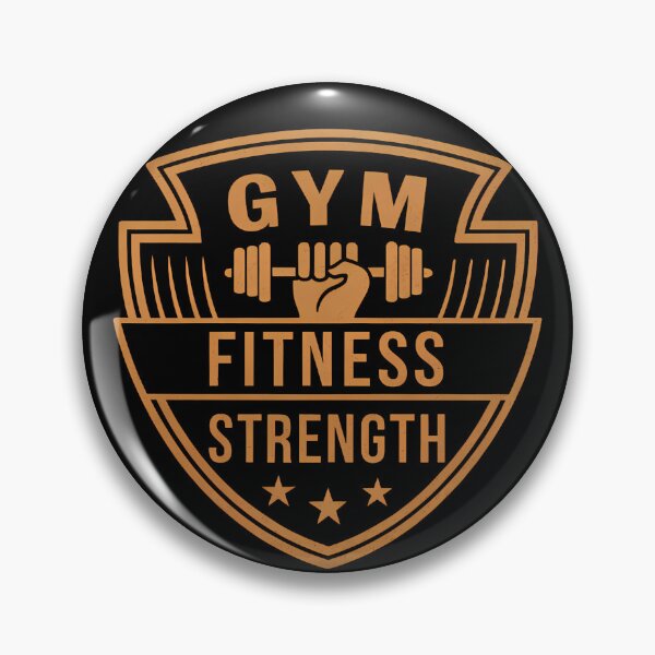 Item preview, Retro Logo Fitness Badge Strength Endurance Gym Motivation designed and sold by ART ATTACK ZONE.