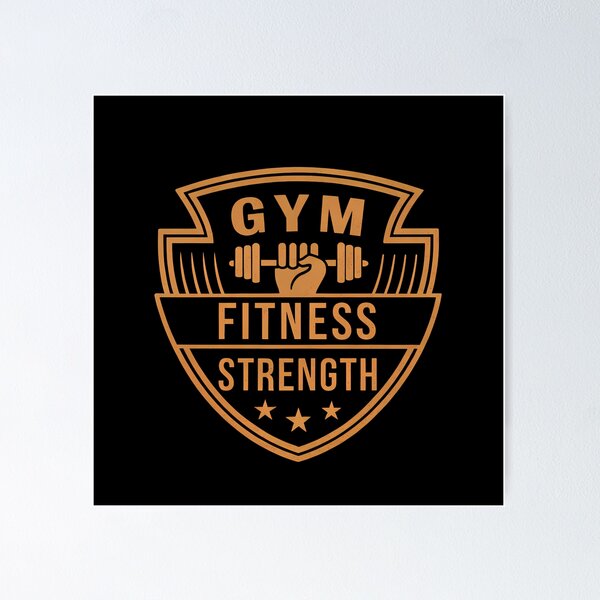 Item preview, Retro Logo Fitness Badge Strength Endurance Gym Motivation designed and sold by ART ATTACK ZONE.