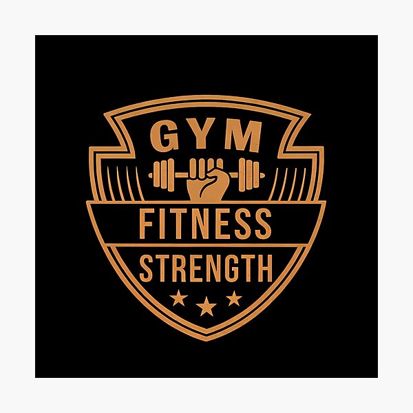 Item preview, Retro Logo Fitness Badge Strength Endurance Gym Motivation designed and sold by ART ATTACK ZONE.