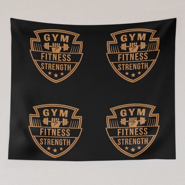 Item preview, Retro Logo Fitness Badge Strength Endurance Gym Motivation designed and sold by ART ATTACK ZONE.
