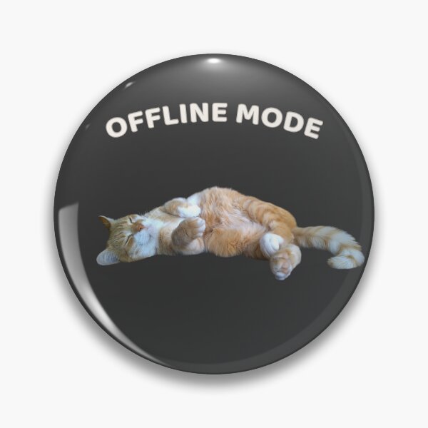 Item preview, Offline Mode Cat – Sleeping Ginger Cat designed and sold by MB-CatPrints.
