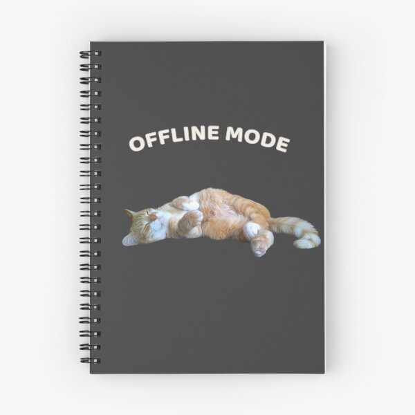 Item preview, Offline Mode Cat – Sleeping Ginger Cat designed and sold by MB-CatPrints.