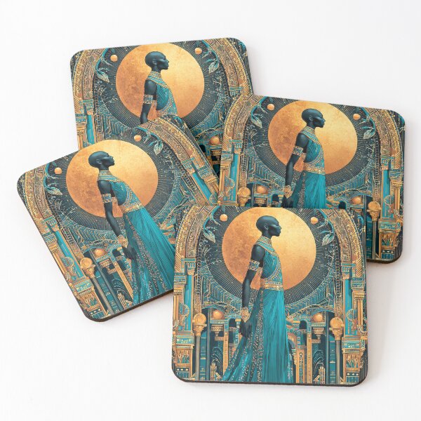 Item preview, Golden Egyptian Pharaoh Art Deco designed and sold by Vintage Poster Gallery.