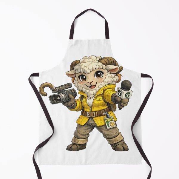 Item preview, Sheepism News Reporter – Ninja Turtle Sheep Parody designed and sold by Thpoar.