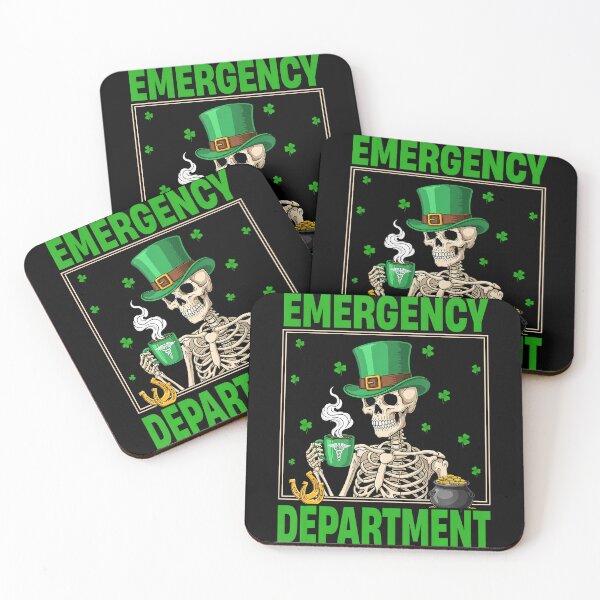 Item preview, Emergency Department St Patrick'S Day Skeleton Tech Nurse  designed and sold by Arens ★★★★★.