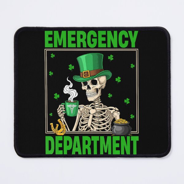 Item preview, Emergency Department St Patrick'S Day Skeleton Tech Nurse designed and sold by Arens ★★★★★.