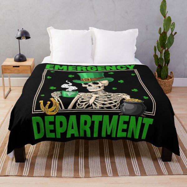 Item preview, Emergency Department St Patrick'S Day Skeleton Tech Nurse designed and sold by Arens ★★★★★.