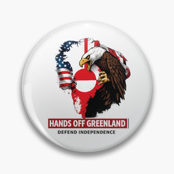 Item preview, Hands Off Greenland – Defend Independence | Bold Political Map Design designed and sold by alt33rego.