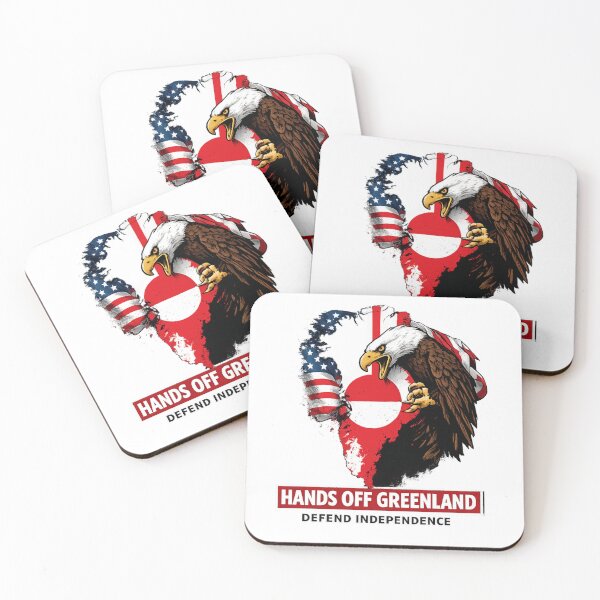 Item preview, Hands Off Greenland – Defend Independence | Bold Political Map Design designed and sold by alt33rego.