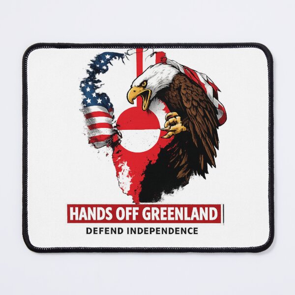 Item preview, Hands Off Greenland – Defend Independence | Bold Political Map Design designed and sold by alt33rego.