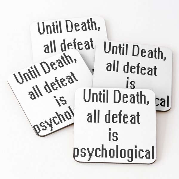 Item preview, Until Death All Defeat Is Psychological | Stoic Warrior Wisdom designed and sold by Based History.