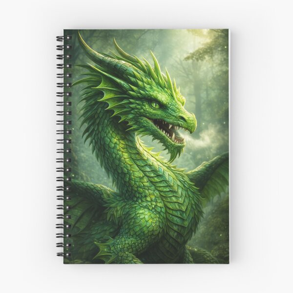 Artikelvorschau, Smaragdwalddrache – Majestätisches Fantasiewesen entworfen und verkauft von DrakariArt.
