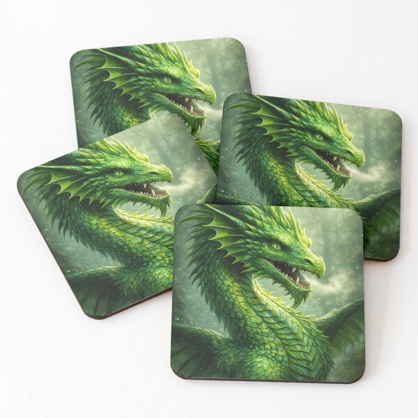 Item preview, Emerald Forest Dragon – Majestic Fantasy Creature designed and sold by DrakariArt.