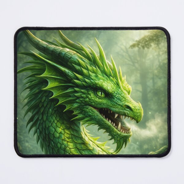 Item preview, Emerald Forest Dragon – Majestic Fantasy Creature designed and sold by DrakariArt.
