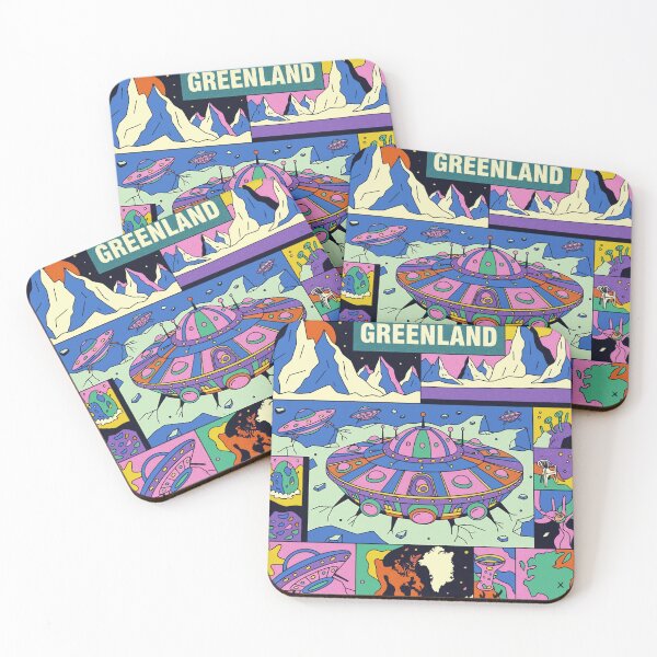 Item preview, Greenland Alien Base Retro Sci-Fi Comic Pop Art designed and sold by zzz888.