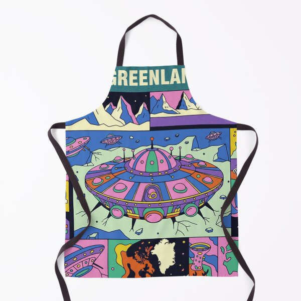 Item preview, Greenland Alien Base Retro Sci-Fi Comic Pop Art designed and sold by zzz888.